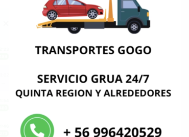 Grua, Fletes y Uber Dentro y Fuera de la 5ta Region